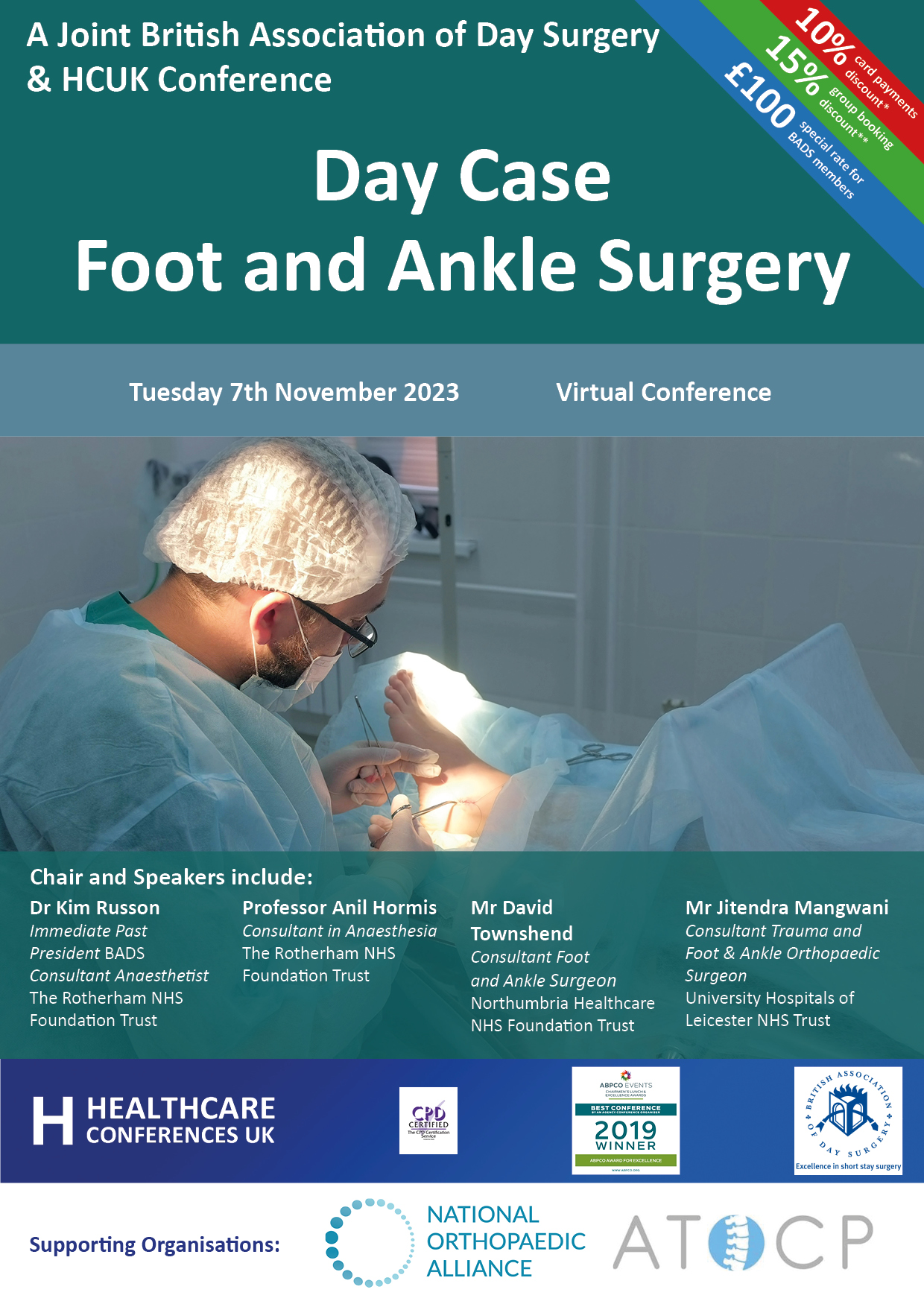 Day Case Foot and Ankle Surgery BADS conference