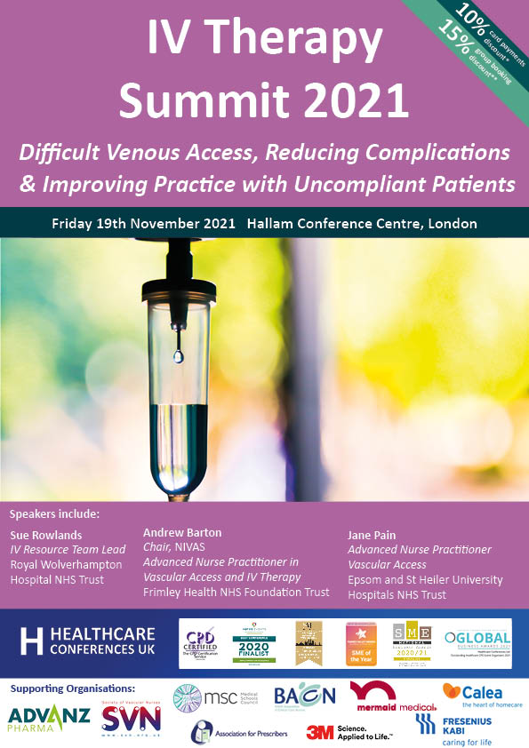 IV Therapy Summit 2021 Difficult Venous Access, Reducing Complications